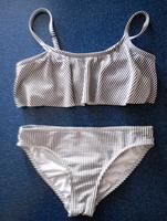 Bikini 134/140 Mädchen H&M, weiß Bayern - Burgkunstadt Vorschau