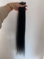 Echthaar extensions schwarz gefärbt Haare Bonding Baden-Württemberg - Holzgerlingen Vorschau