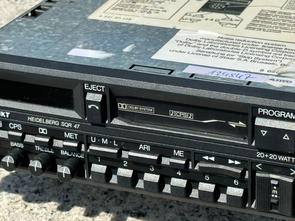 Autoradio Blaupunkt Heidelberg SQR47 Porsche 911 924 944 Mercedes in Passau