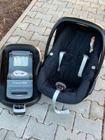 Maxi Cosi Pebble incl. Family Fix (Schwarz mit Streifen) Bayern - Spalt Vorschau