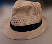 Sommerhut, Gr.57, cremefarben/beige mit schwarzem Hutband Niedersachsen - Burgwedel Vorschau