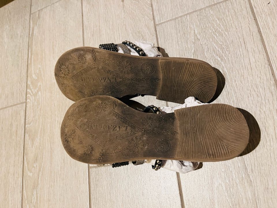 Sandalen mit Glitzer schwarz - grau in Ostbevern