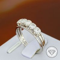 Wert 3.800,- Brillant Ring 750 / 18 Kt Weiß Gold xxyy 175735 Elberfeld - Elberfeld-West Vorschau