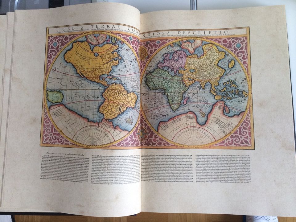 Gerardus Mercator:  Atlas 1595. -  Faksimile  (Ldr) in Geist