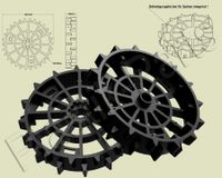 Antriebsräder 2er Set Offroad WORX WR101SI WR102SI WR106SI WR105S Niedersachsen - Wingst Vorschau