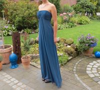 Abendkleid bodenlang blau 34 xs schulterfrei Abiball Abschluss Niedersachsen - Rastede Vorschau