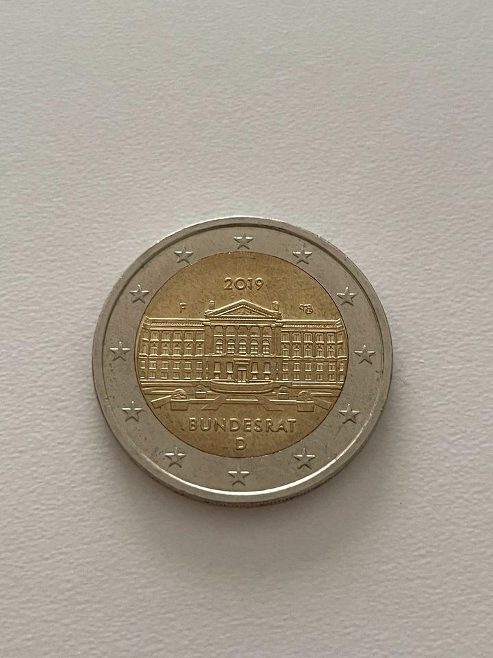 Seltene 2 Euro Münze Bundesrat 2019 in Essen