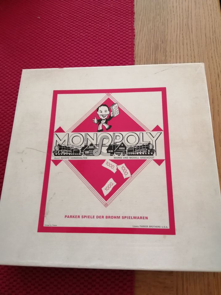 Monopoly PARKER  DM-Version  80'ER Jahre  vollständig in Stützerbach