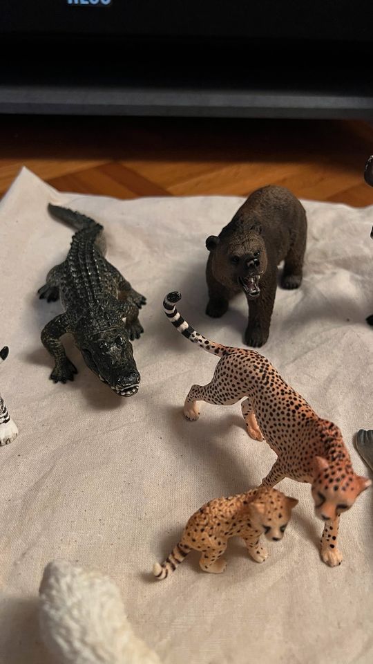 Schleich Tiere, Wildtiere, Meerestiere, Hai, Robben, Bär, Spinne in Saerbeck