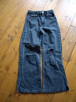 Jeans (schwarz, high waist, wide), Größe 134, H&M Niedersachsen - Aurich Vorschau