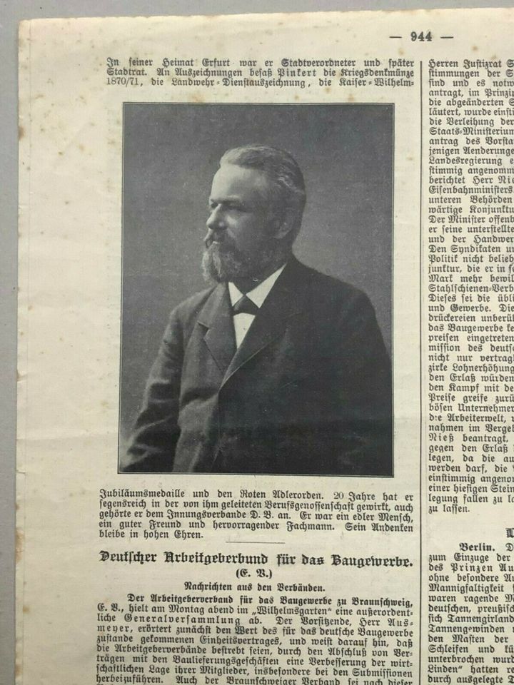 Baugewerks-Zeitung, Nr. 86, Berlin 1908, 40. Jahrgang in Dresden