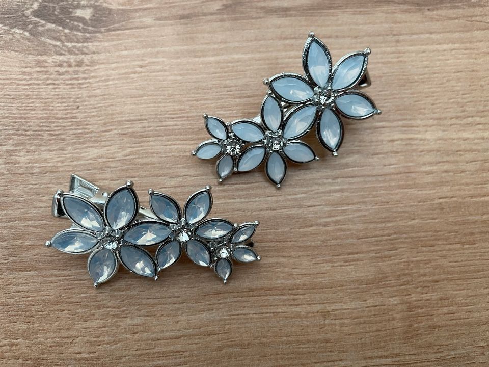 Haarschmuck Haarklammern 2 Haarspangen Blume in Haynrode