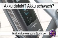Bosch Ebike E-Bike Fahrrad kaputt | Akku Reparatur Zellentausch Bayern - Würzburg Vorschau