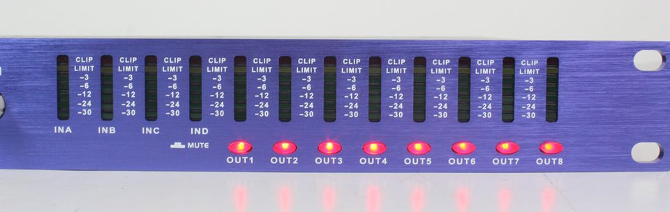 Sinbosen D-448 4 in 8 out Digitaler Lautsprecherprozessor DSP in Roding