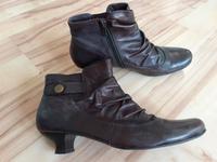 Echt-Leder Schuhe Damen LAURA MILANI Gr. 41 Italien dunkelbraun Berlin - Mitte Vorschau