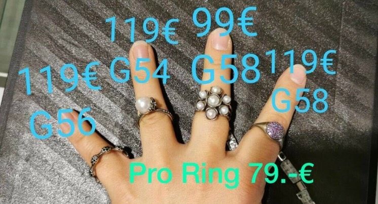 ‼️NEU‼️Original Pandora Ringe Charm Deko Anhänger Kette in Haren (Ems)