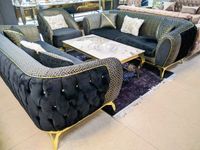 Luxus Chesterfield Sofa 3-3-1 Schwarz Gold Wohnzimmer NEU Nordrhein-Westfalen - Gelsenkirchen Vorschau