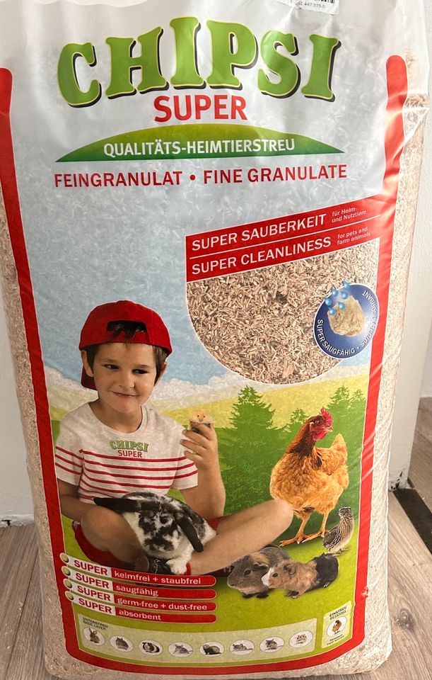 Chipsi Feingranulat Heimtierstreu Streu für haustiere 15kg NEU in Weimar