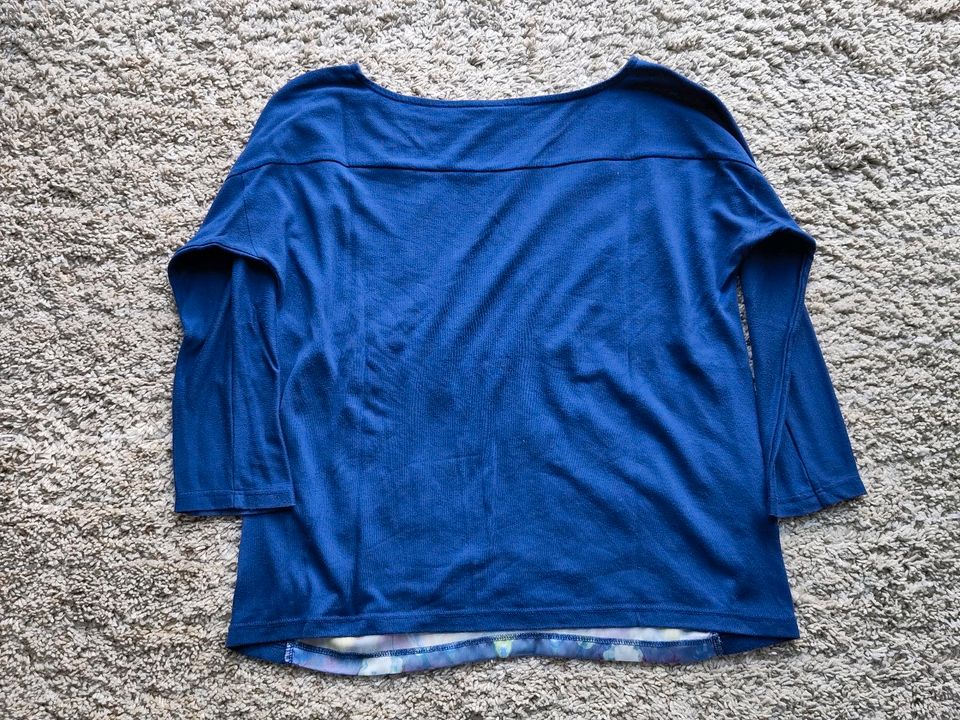 S. Oliver 3/4 Arm Shirt blau Batik Muster in Bielefeld