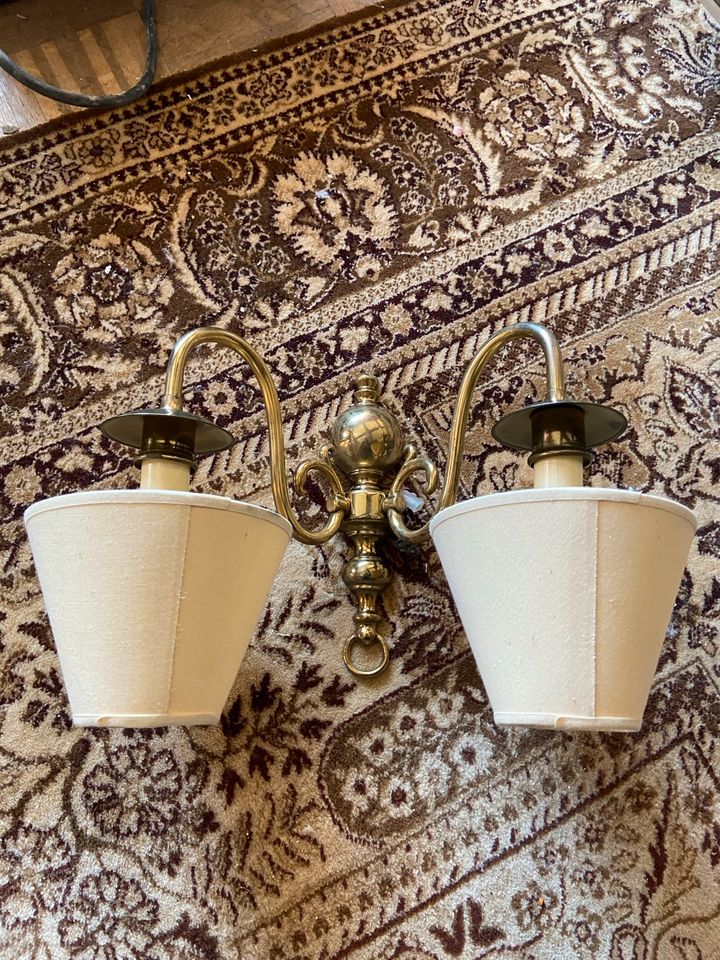 Lampen antik Wandleuchte Wandlampe Doppellampe in Hemmingstedt