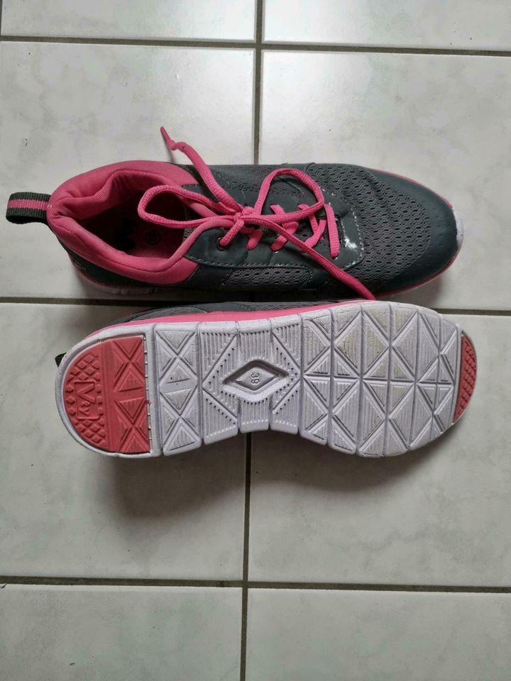 Victory Turnschuhe Sneaker Grau pink Gr. 39 in Eschenburg