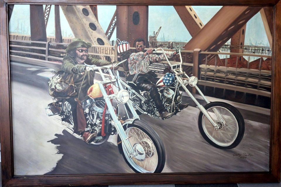 Easy Rider Ölgemälde für Harley Fans,  Antik, Unikat in Waldenbuch