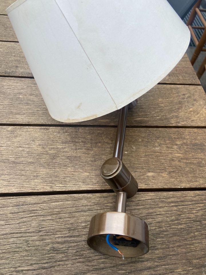 Wandlampe Metall bronzefarben in Krefeld