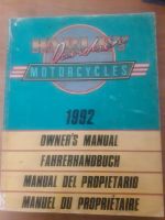 Harley-Davidson Owner´s Manual Fahrerhandbuch 1992 Baden-Württemberg - Mosbach Vorschau