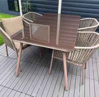 Garten Sitzgruppe 4er mit Auflagen Tisch 160x90cm Nordrhein-Westfalen - Dorsten Vorschau