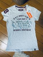 Neu Superdry Shirt T-Shirt grau Silber S 36 mit Etikett Saarland - Spiesen-Elversberg Vorschau