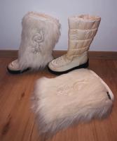 Stiefel in 38 mit Kunstfell Überzug Creme neuwertig Bayern - Bodenwöhr Vorschau