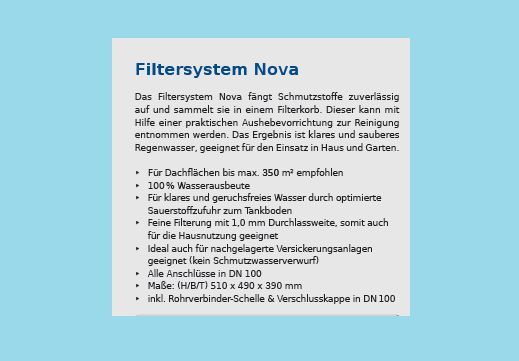 Regenwasserfilter Set Filter Zisterne: Zulauftopf,Siphon,Seilset in Kahl am Main