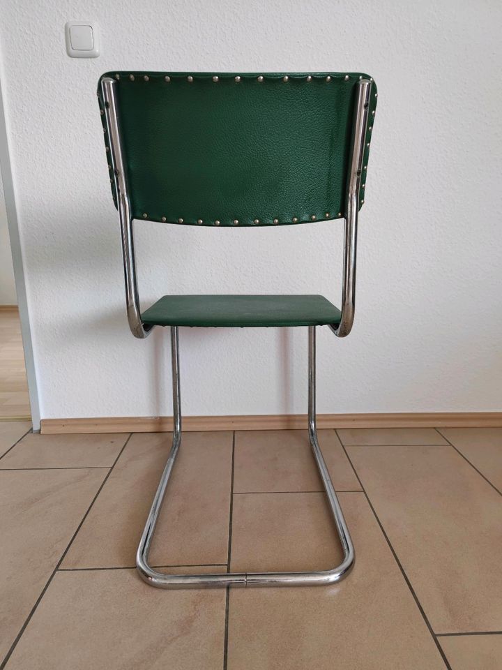 Stuhl Chair Design Designer Chrom grün mid century modern retro in Bonn