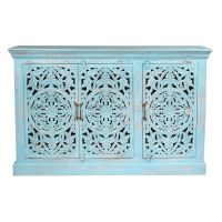 Indien Sideboard Jeevan Kommode Massivholz Türkis Blau 140 cm Bochum - Bochum-Wattenscheid Vorschau