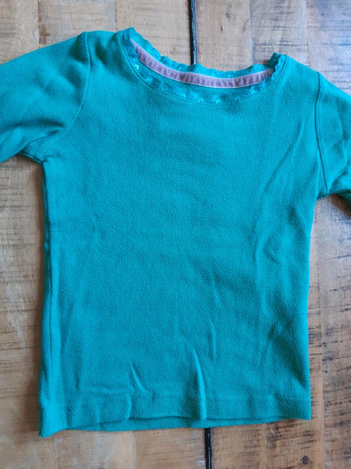 Langarmshirt von MiniBoden, Pointelle, 4-5 Jahre in Karlsruhe