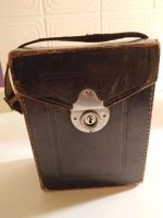 Tasche Fotoapparat Foto Fototasche Leder braun samt lila ca. 1935 Friedrichshain-Kreuzberg - Friedrichshain Vorschau