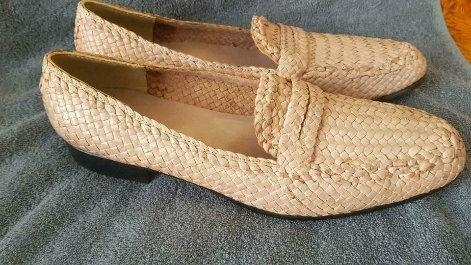 MINELLI ECHTLEDER HERREN SCHUHE BEIGE GR.44 - NEU in Dittelbrunn