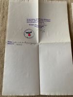 3. Reich - Urkunde, Schenkung,  Beglaubigt 1941 mit Begleit Brief Bayern - Meitingen Vorschau