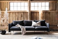 Designer Couch Sofa Einzelsofa Mikrofaser Schwarz 3 Sitzer Köln - Porz Vorschau