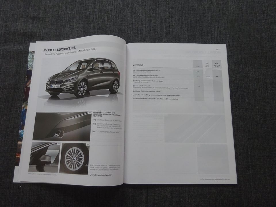 BMW 2er Active Tourer_ Preisliste November 2016 _79 Seiten in Isny im Allgäu