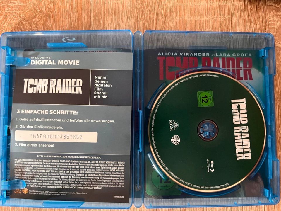 Blu-Ray, TOMB RAIDER, Wie neu, Film, Movie, Kino in Hamburg