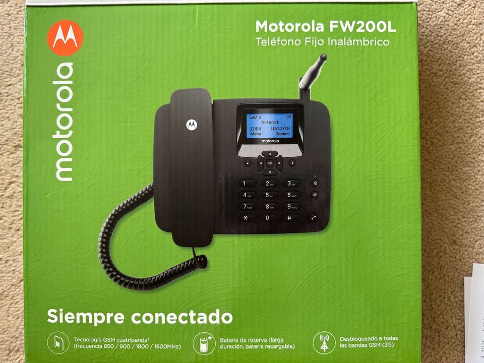 Senioren SIM Karten Telefon Handy, Motorola, Strom Akku Betrieb in Leichlingen