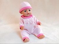 Jumpsuit Strampler Einteiler für Baby Born, Puppenkleid rosa pink Hessen - Zierenberg Vorschau