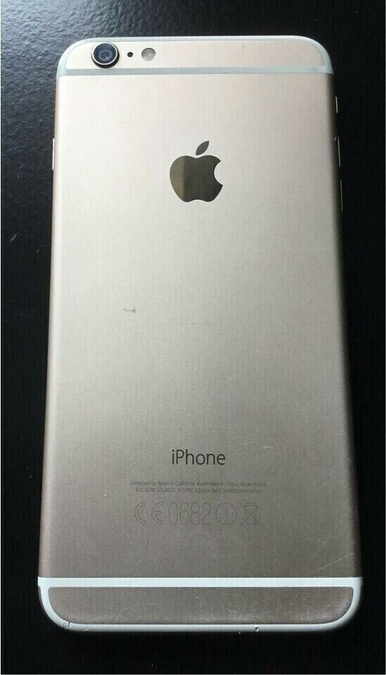 iPhone 6 Plus 128 GB weiß-gold incl. Kopfhörer NEU + 2xLederhülle in Buttenwiesen