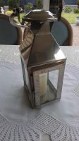 Laterne, Silber mit LED Licht, 30cm hoch, mit Bügel 40cm Nordrhein-Westfalen - Rietberg Vorschau