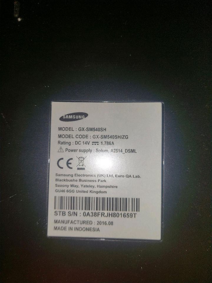 Samsung HD Reciever GX-SM540SH in Westerholz