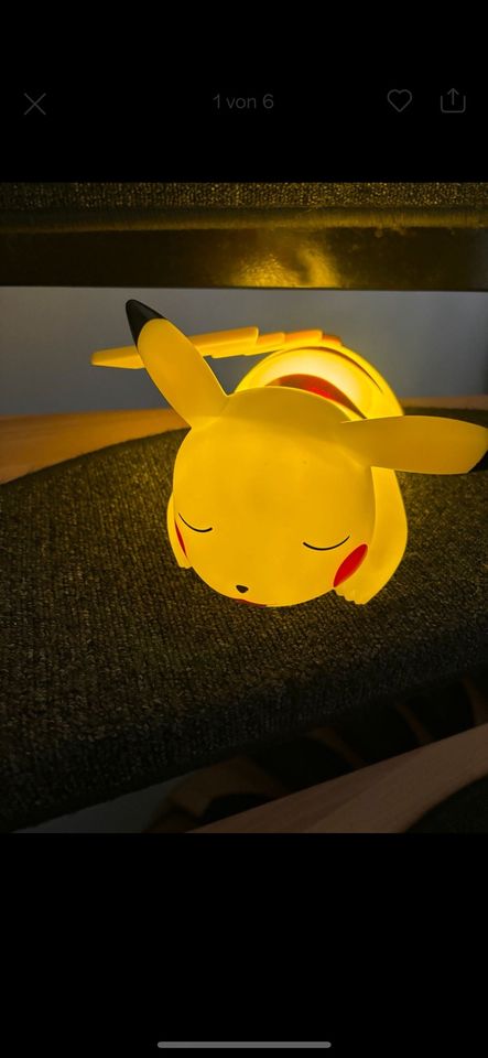 Süßes Pokémon Pikatchu Nachtlicht in Langenargen