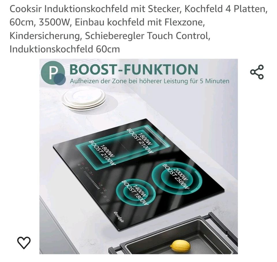 Induktions-Kochfeld neu, ovp in Heiligkreuzsteinach