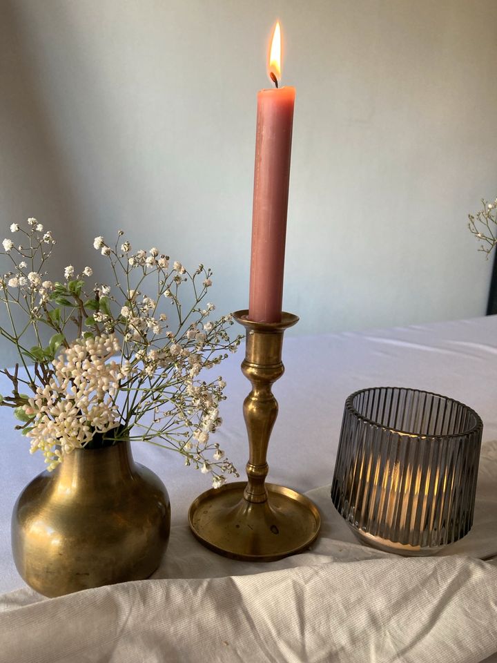 Antike Messing Gold Kerzenständer verschiedene Kerzenhalter in Bad Driburg