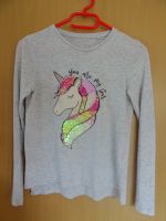 Sweatshirt mit Einhorn - Wendepailletten - Gr.146/152 Rheinland-Pfalz - Hochstetten-Dhaun Vorschau